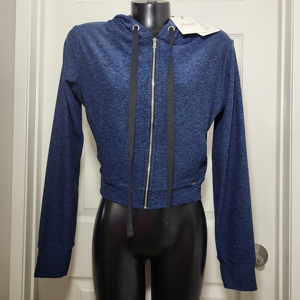 New! Bombshell Sportswear Cozy Jacket/Tops  Women's Navy Blue Size-M Made USA
